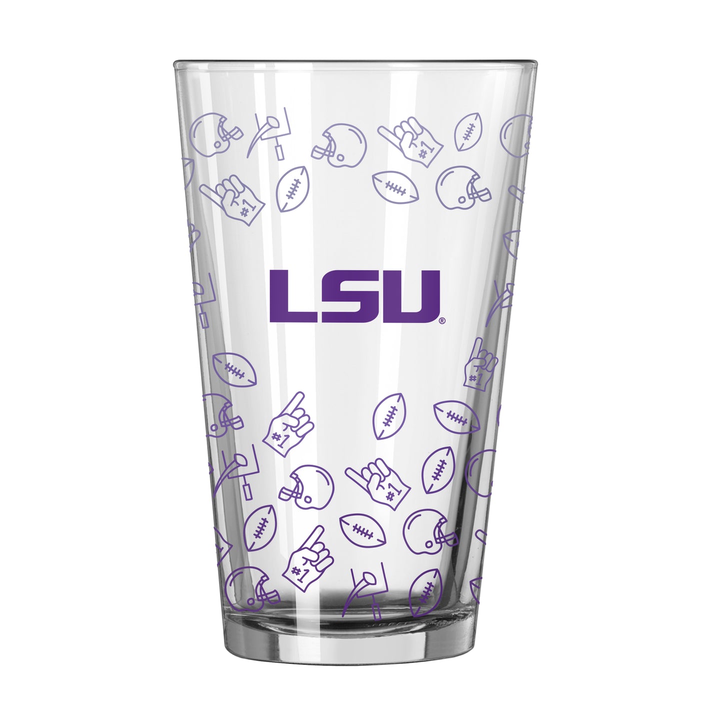 LSU 16oz Ombre Playmaker Pint Glass