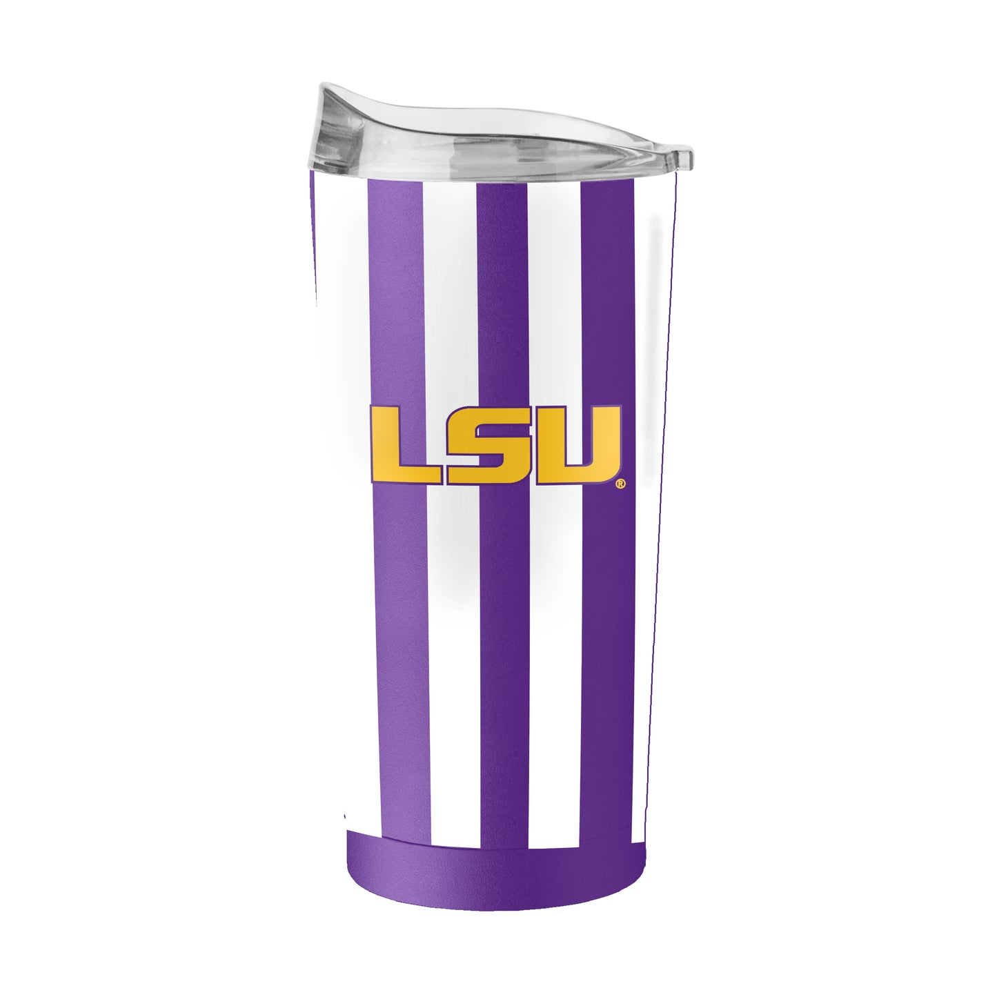 LSU 20oz Striped Powder Coat Tumbler