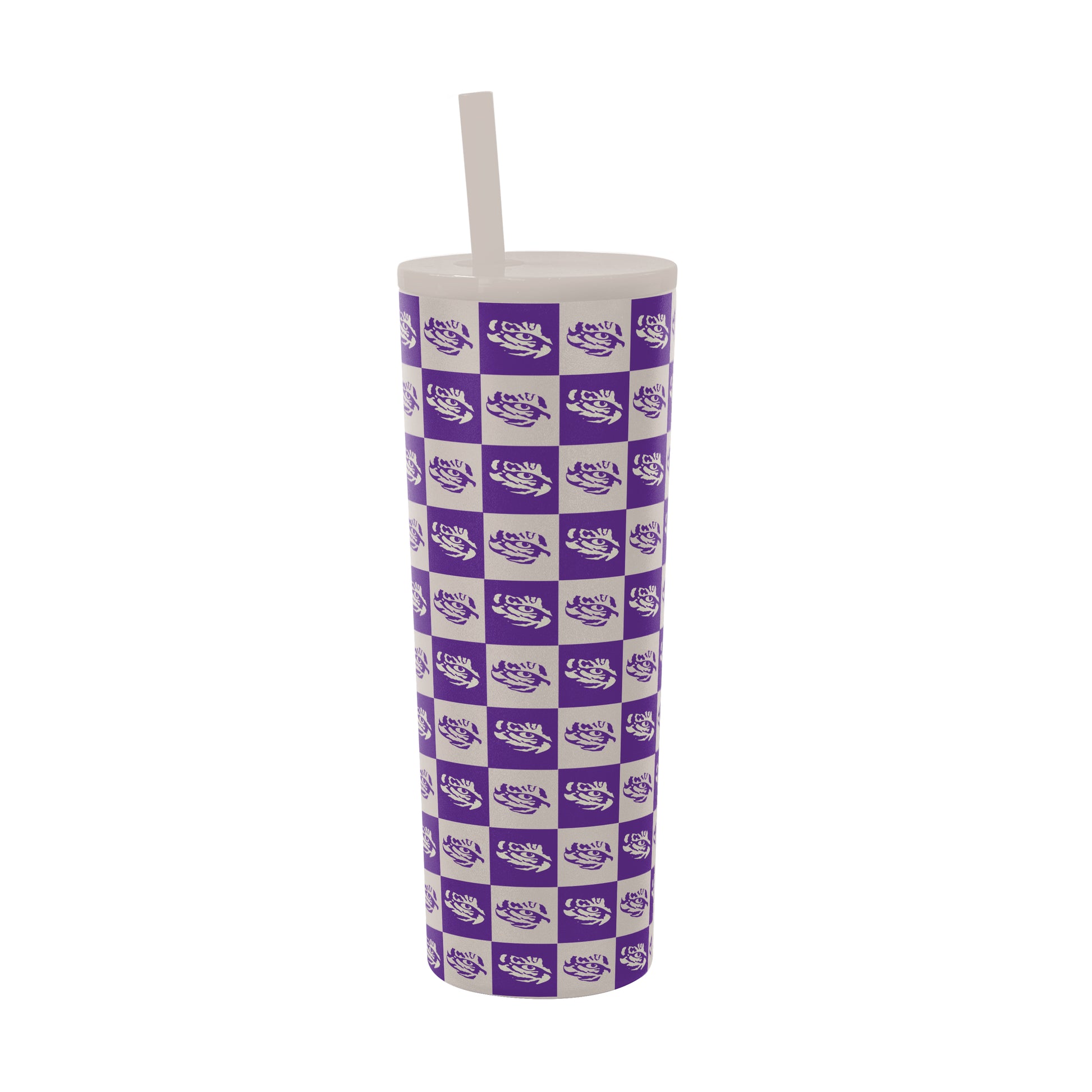 LSU 30oz Gridiron SS Straw Tumbler
