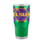 LSU 30oz Mardi Gras Stainless Tumbler