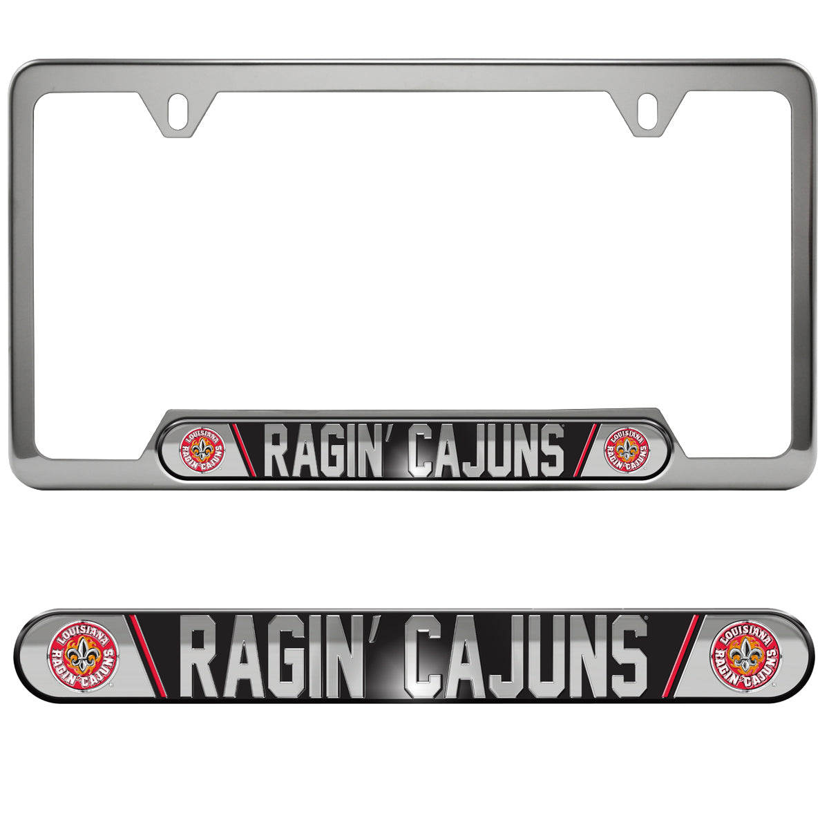 Louisiana-Lafayette Embossed License Plate Frame