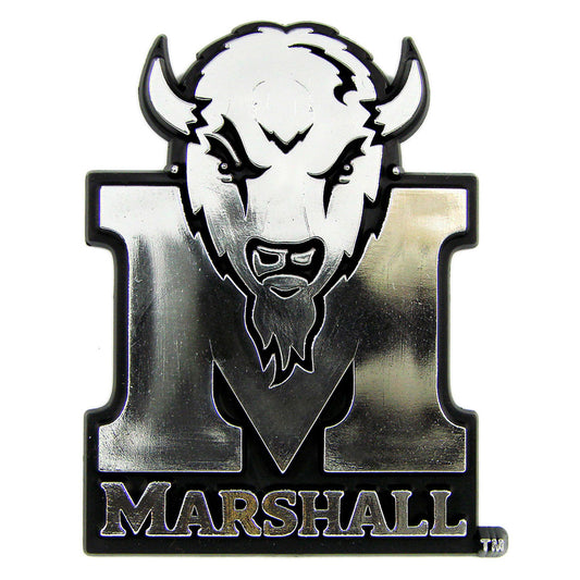 Marshall University Plastic Chrome Emblem