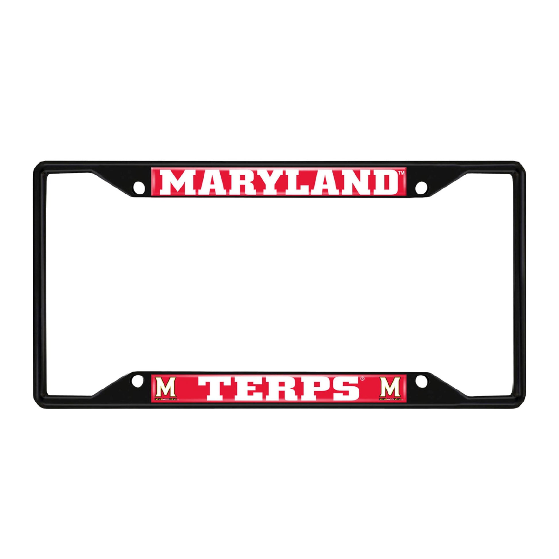 University of Maryland Black License Plate Frame