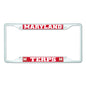 Maryland-White License Plate