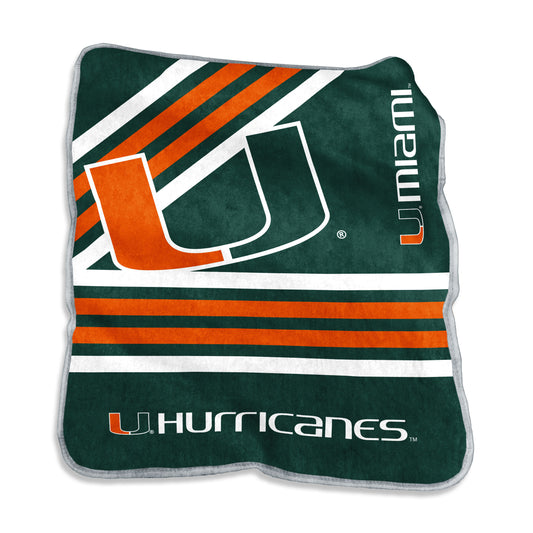 Miami Hurricanes Raschel Throw
