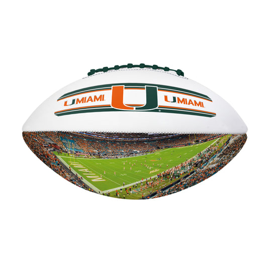 Miami Hurricanes DSG FS Stadium Autograph Debossed Football