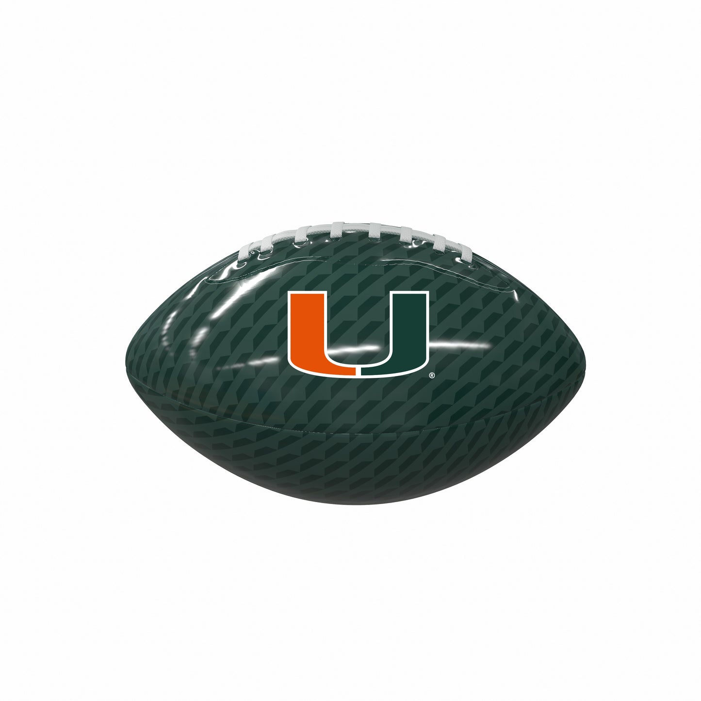 Miami Hurricanes Carbon Fiber Mini Size Glossy Football