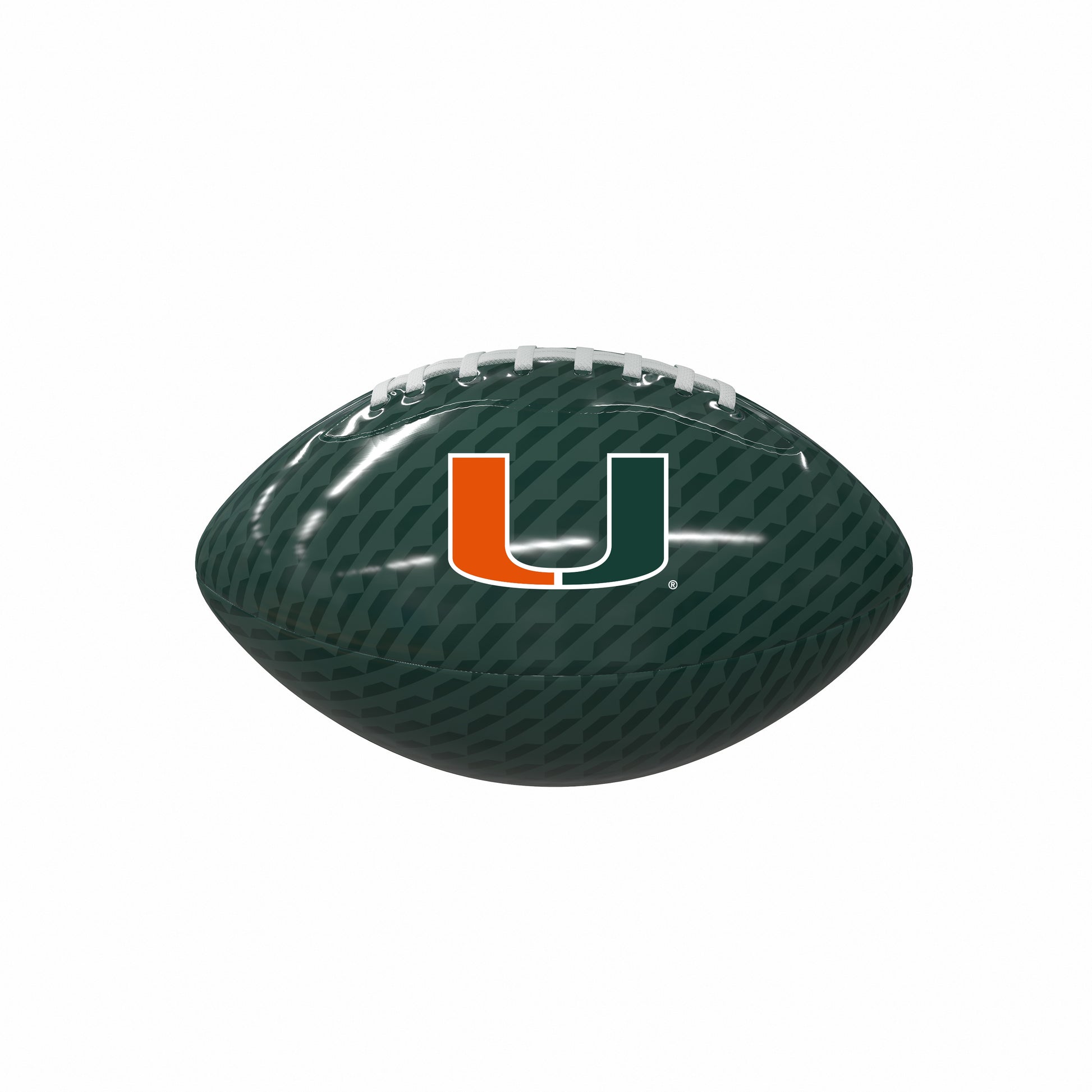 Miami Hurricanes Carbon Fiber Mini Size Glossy Football