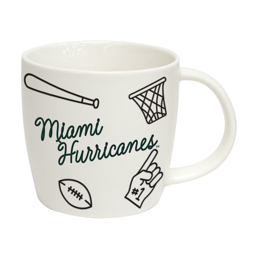 Miami Hurricanes 18oz Multi-Sport Playmaker Mug