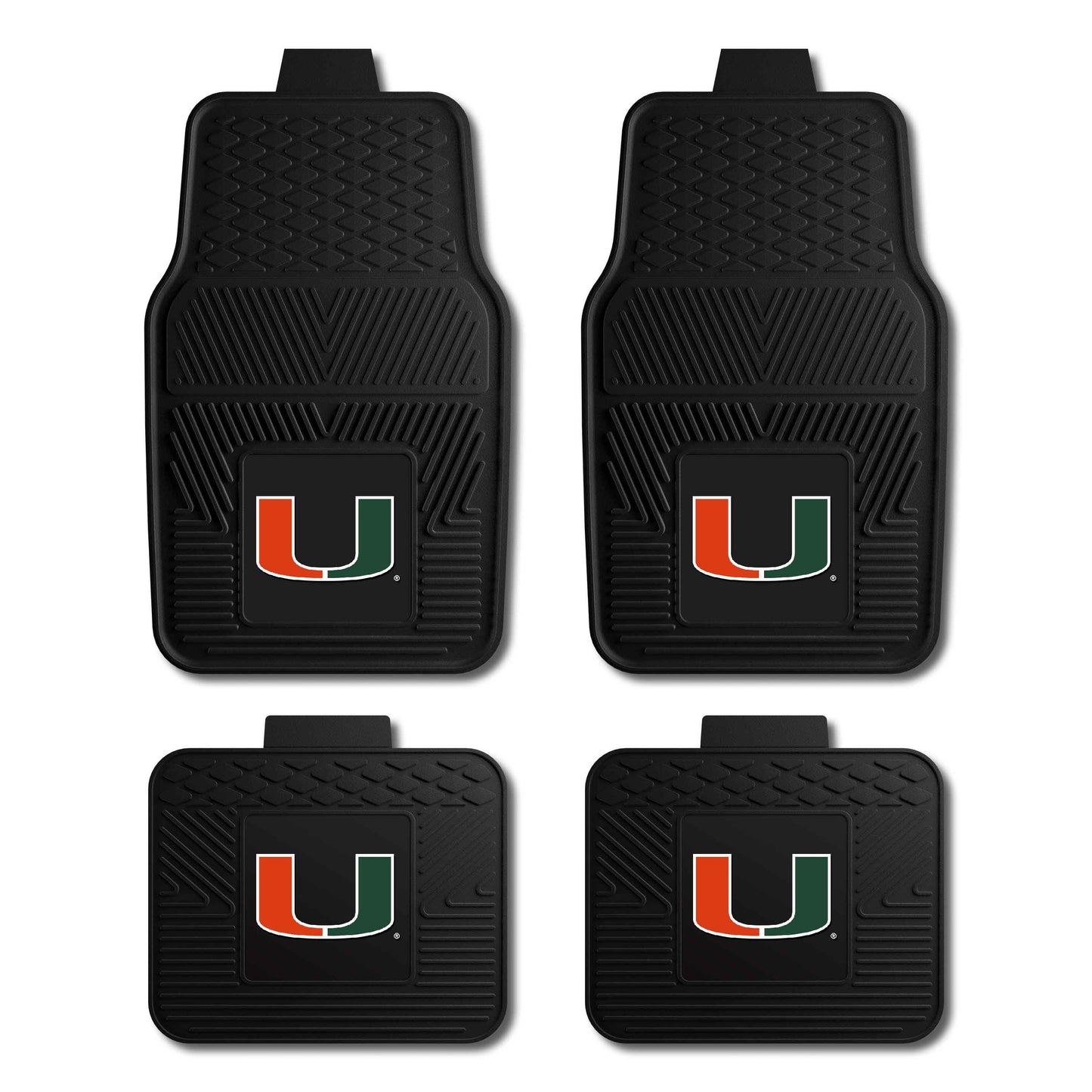 University of Miami 4-pc Vinyl Car Mat Set