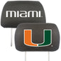 University of Miami Head Rest Cover
