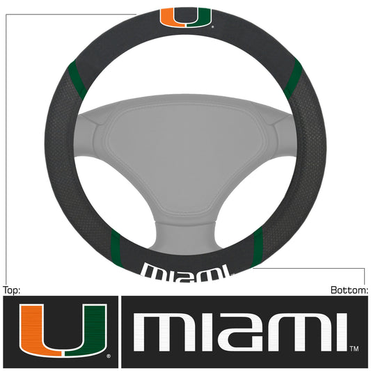 University of Miami Hurricanes Steering Wheel Cover