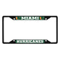 University of Miami Black License Plate Frame