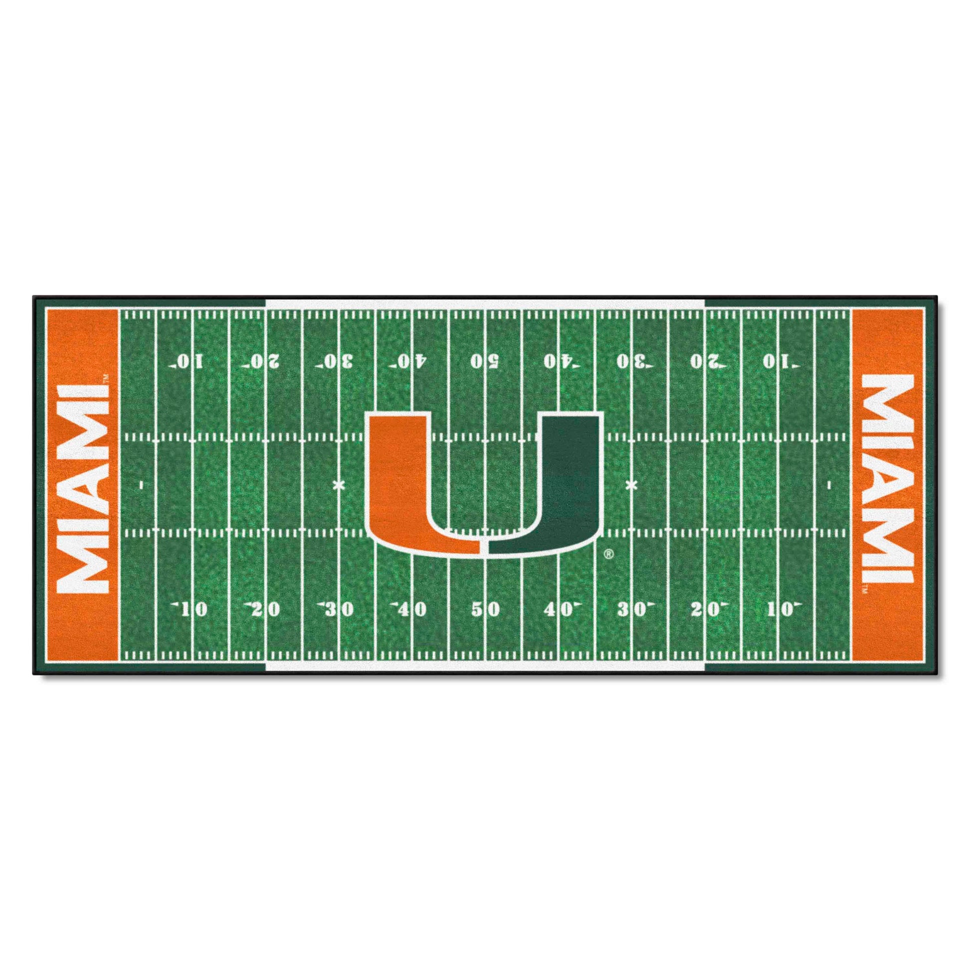 University of Miami Hurricanes Football Field Runner
