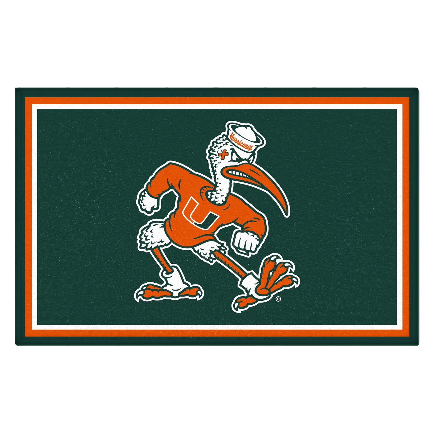 University of Miami Hurricanes 4x6 Rug