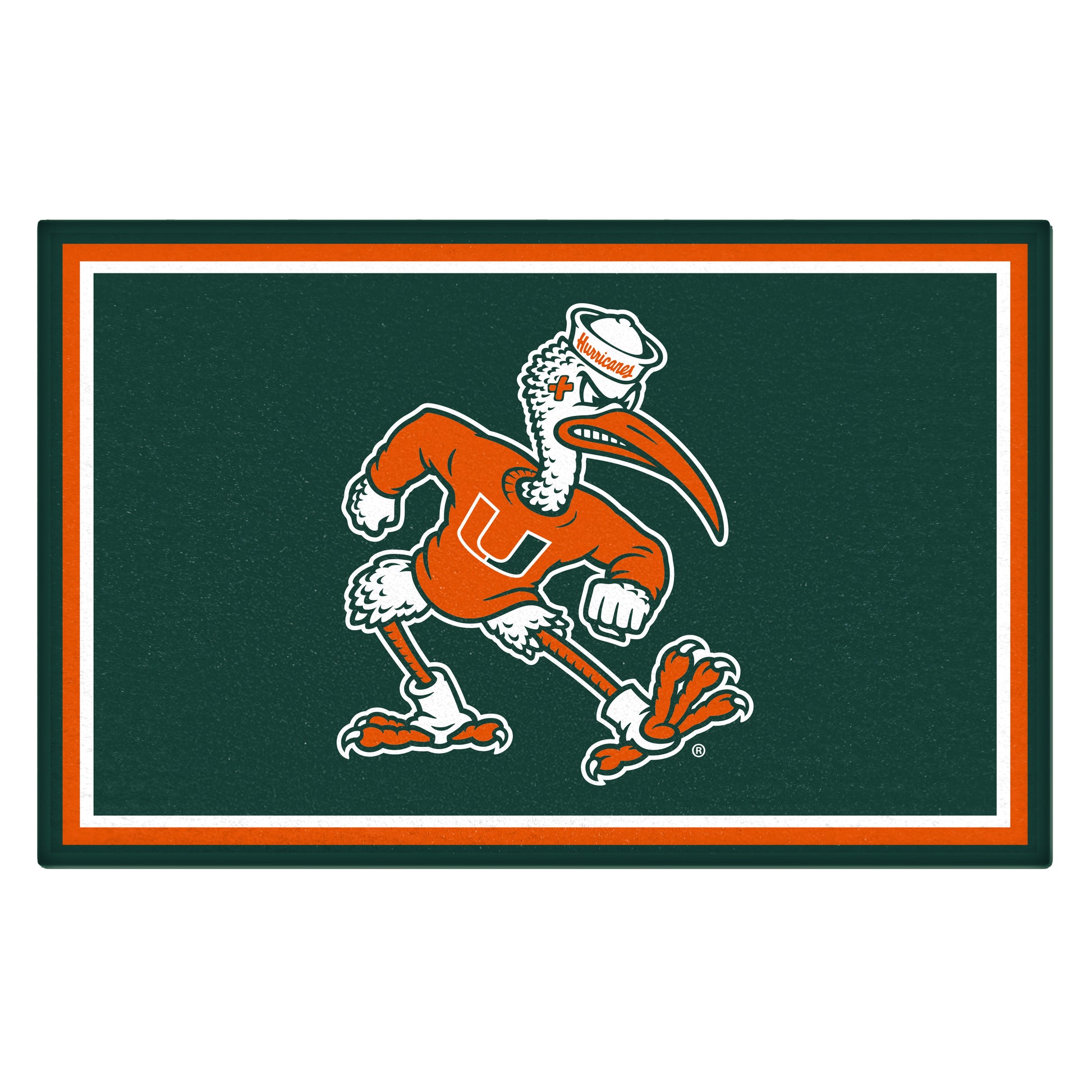 University of Miami Hurricanes 4x6 Rug