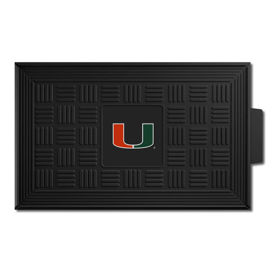 University of Miami Hurricanes Medallion Door Mat