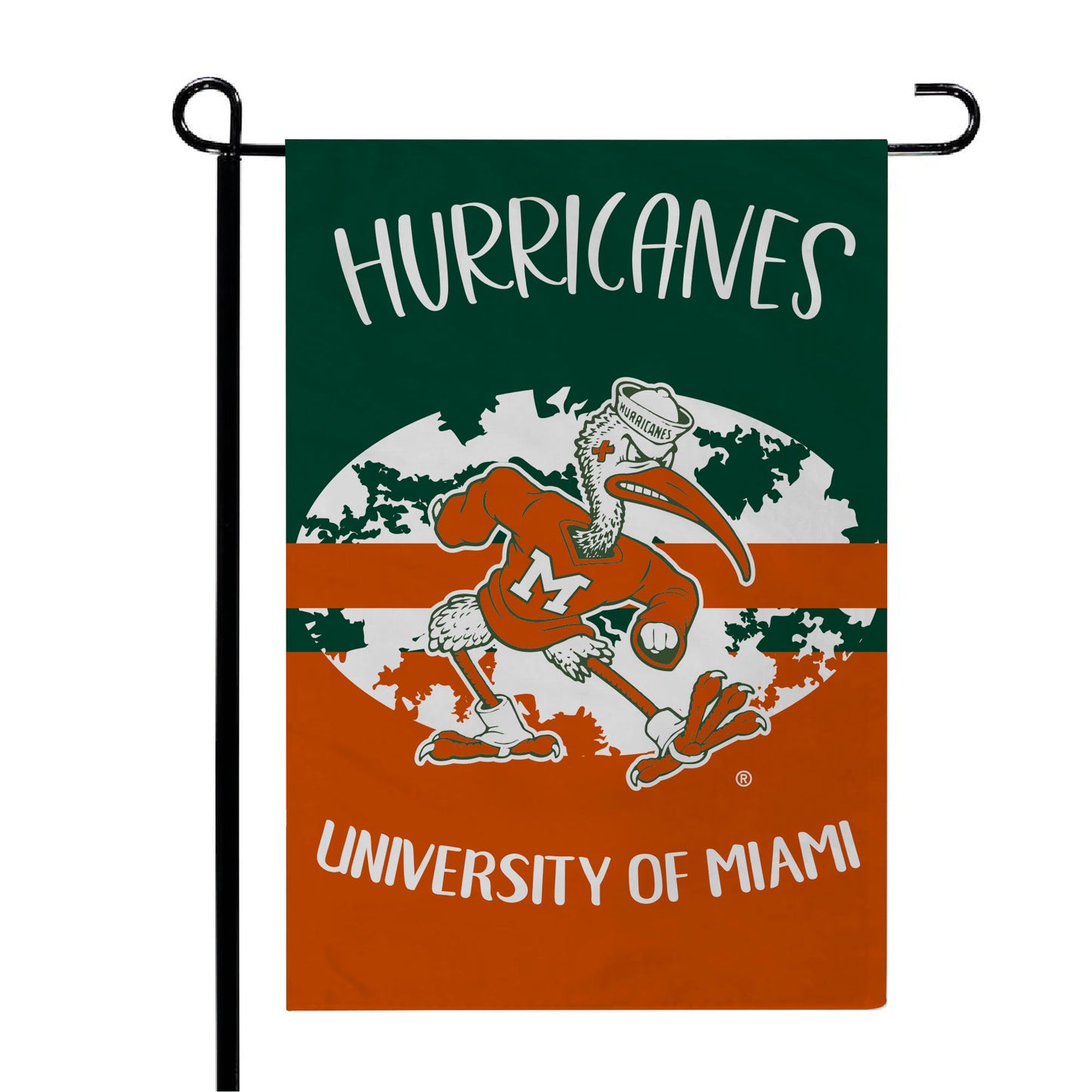 University of Miami Hurricanes FLAG12X18