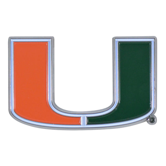 University of Miami Hurricanes Color Emblem