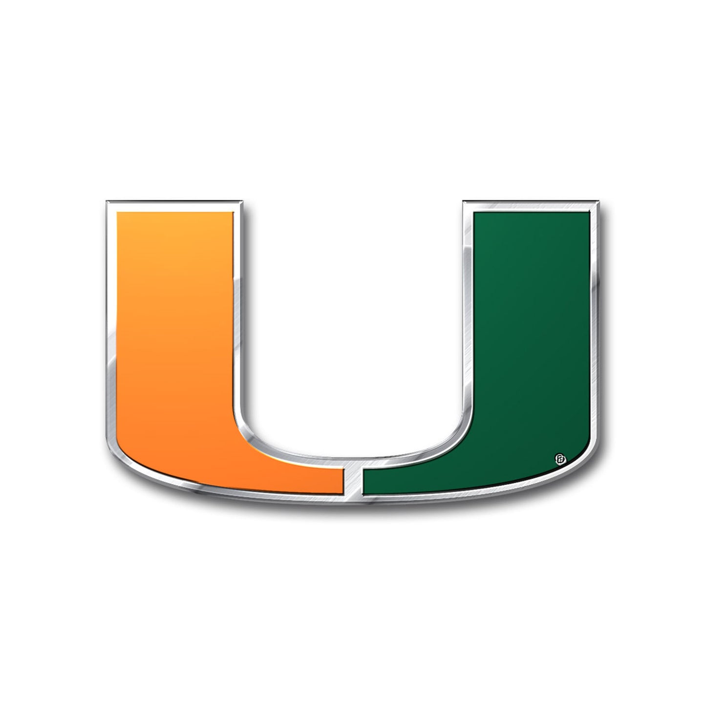 University of Miami Hurricanes Embossed Color Emblem