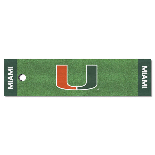 University of Miami Hurricanes Putting Green Mat
