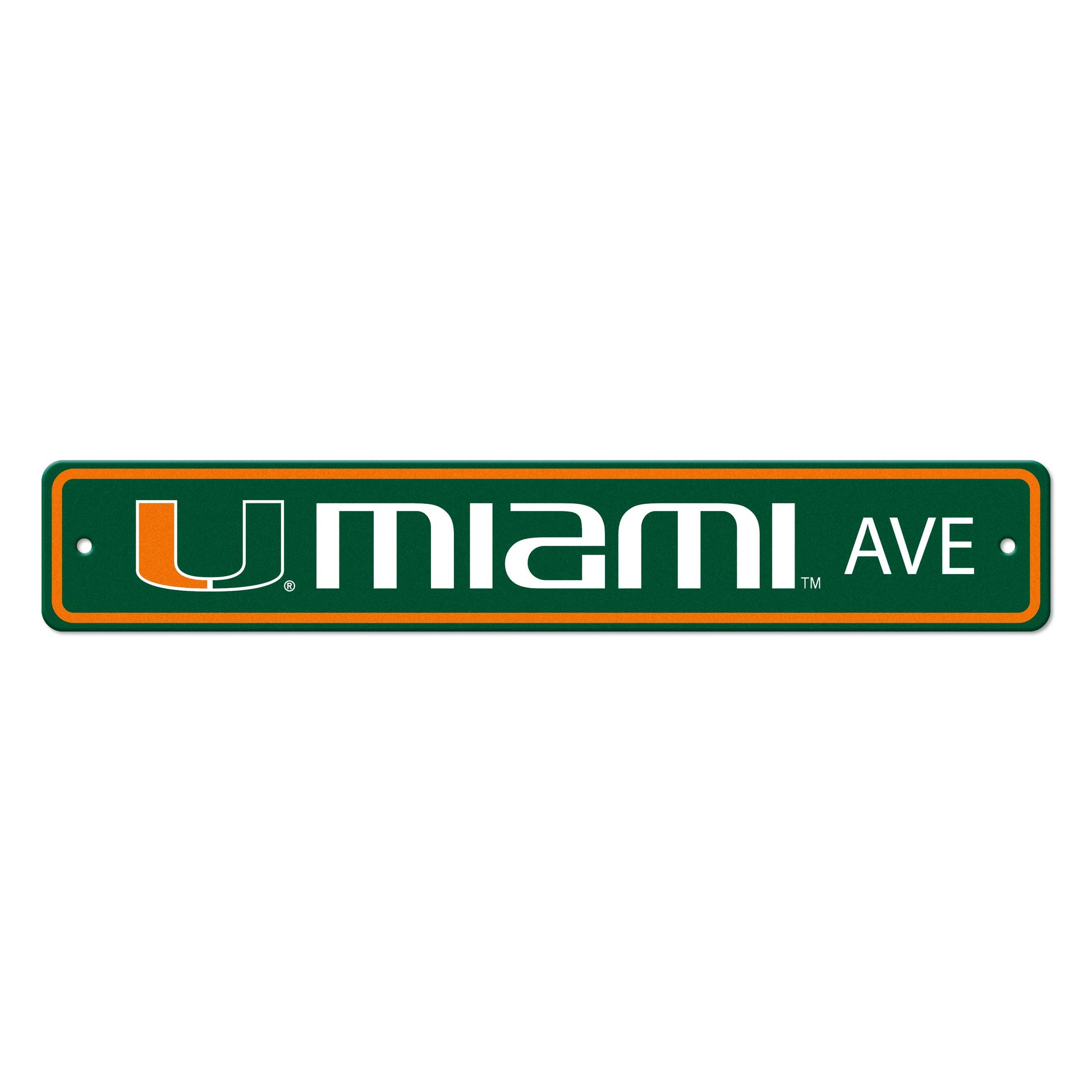 University of Miami Hurricanes Street Sign