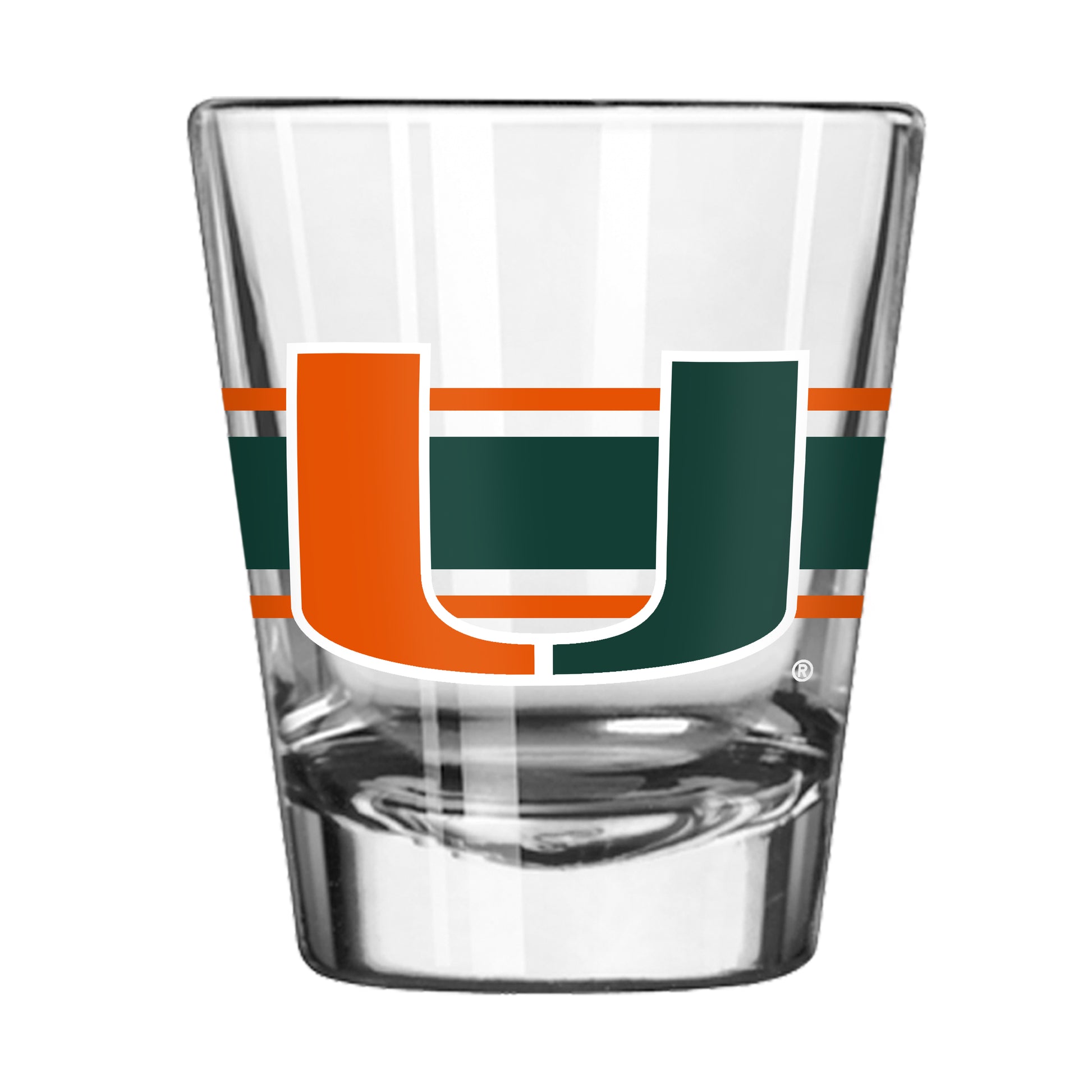 Miami Hurricanes 2oz Stripe Shot Glass