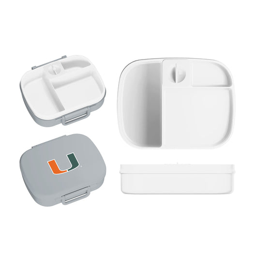 Miami Hurricanes Travel Gray Lunch Box
