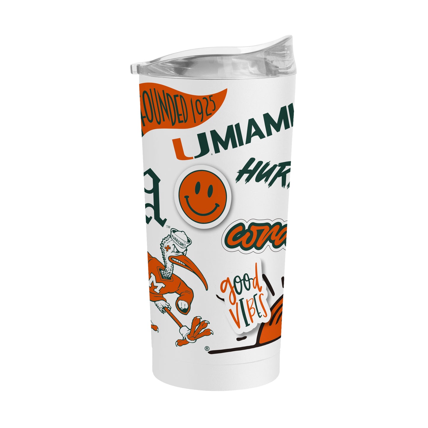 Miami Hurricanes 20oz Native Powder Coat Tumbler