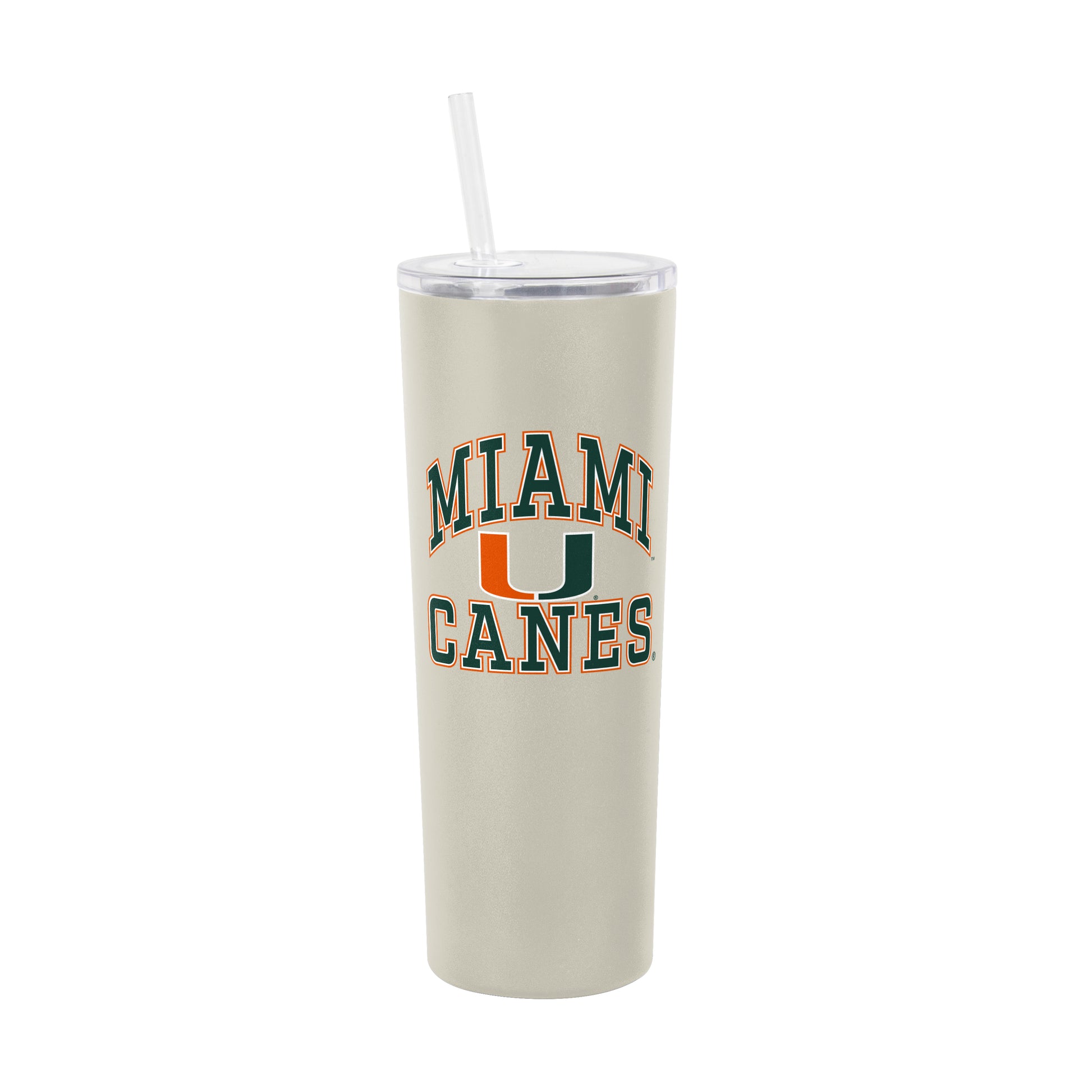 Miami Hurricanes 30oz Athletic SS Straw Tumbler
