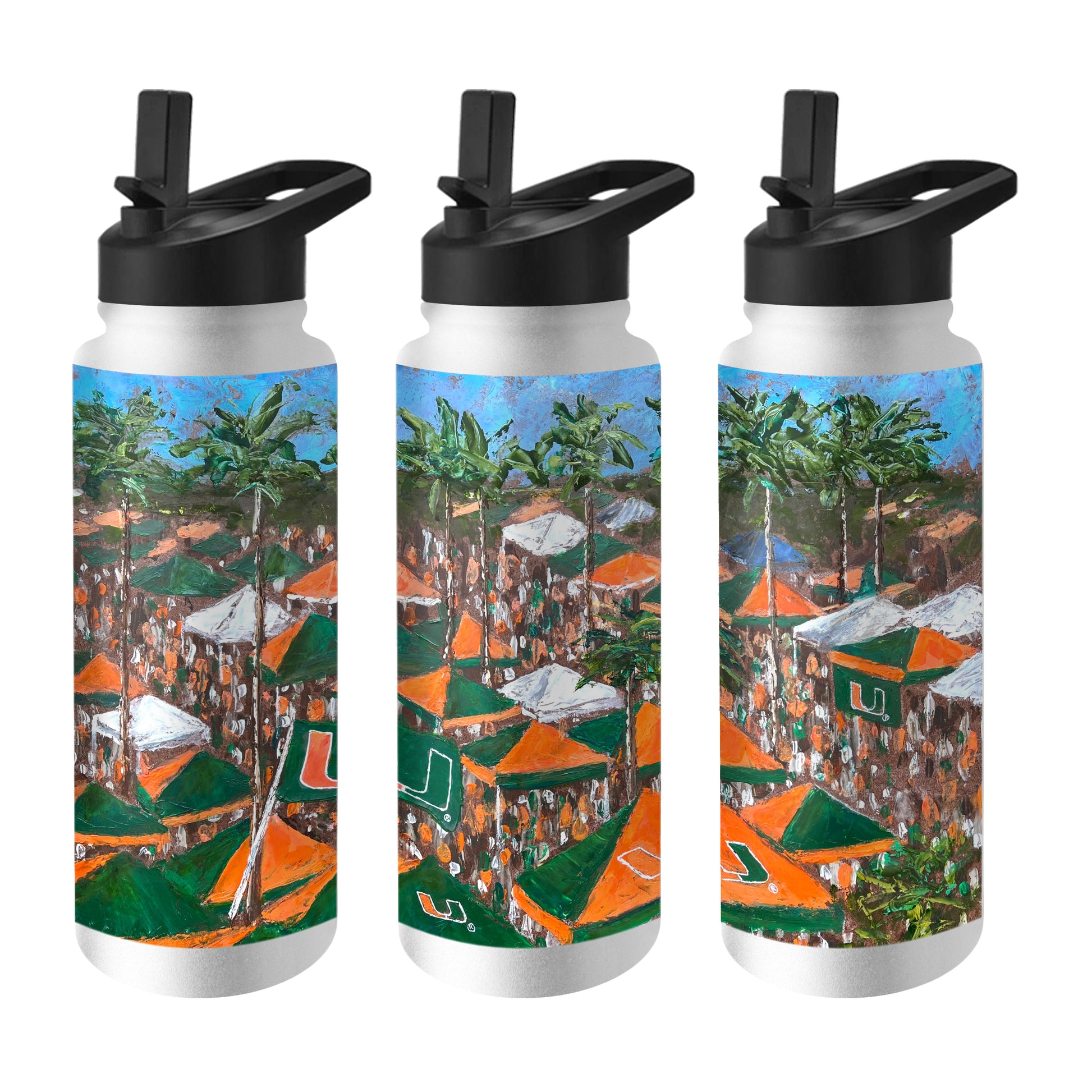 Miami Hurricanes 34oz Collector Quencher Bottle