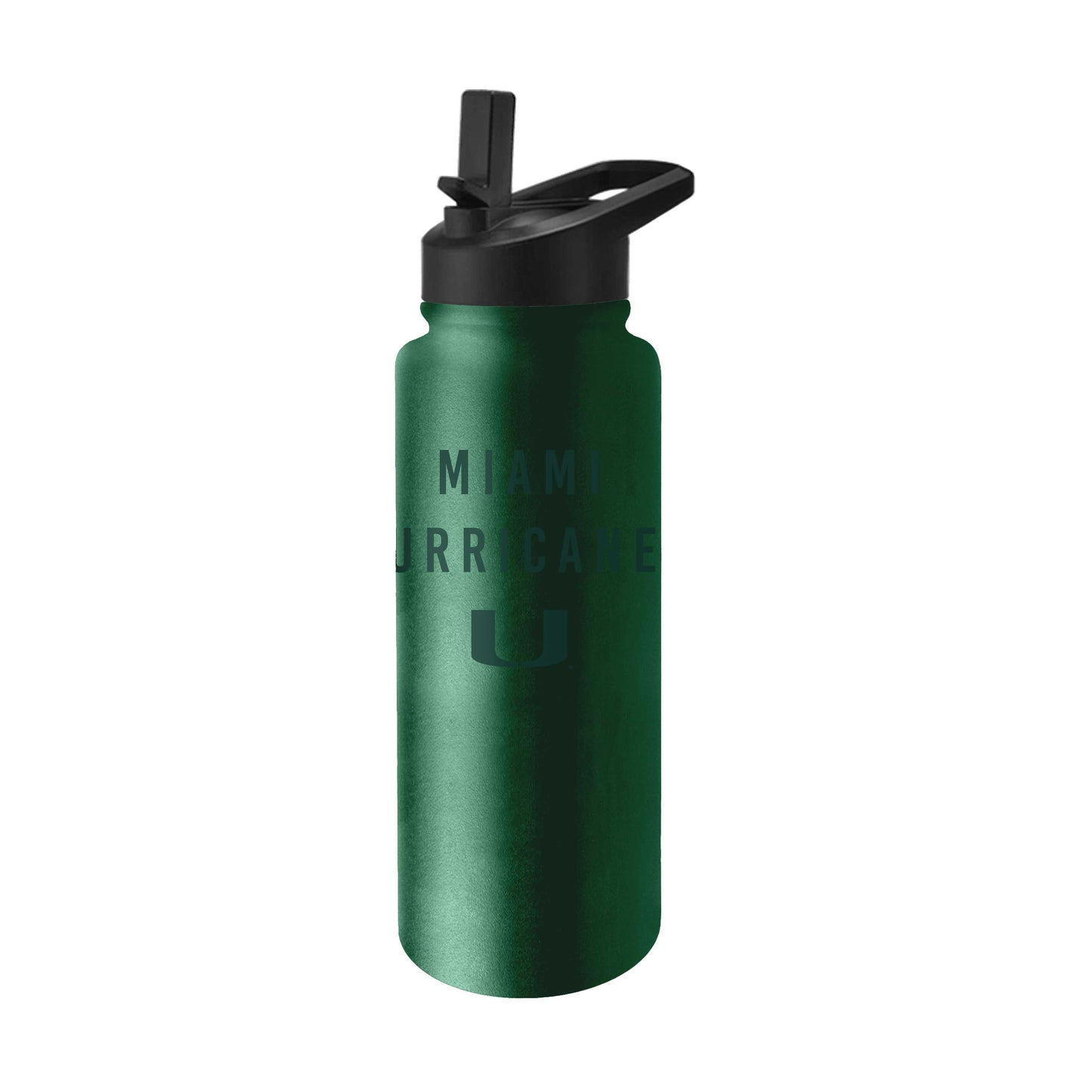 Miami Hurricanes 34oz Evergreen Tonal Quencher Bottle