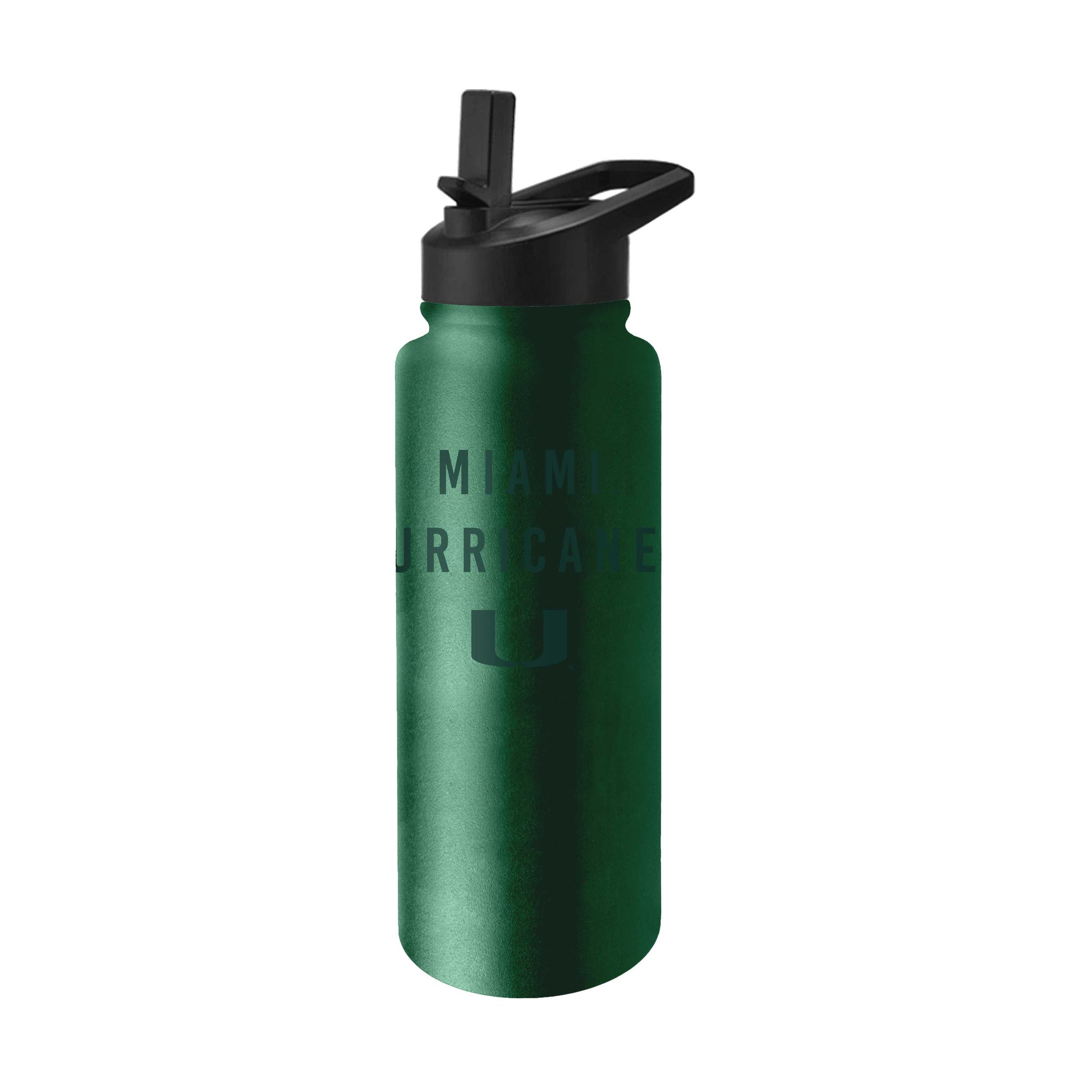 Miami Hurricanes 34oz Evergreen Tonal Quencher Bottle