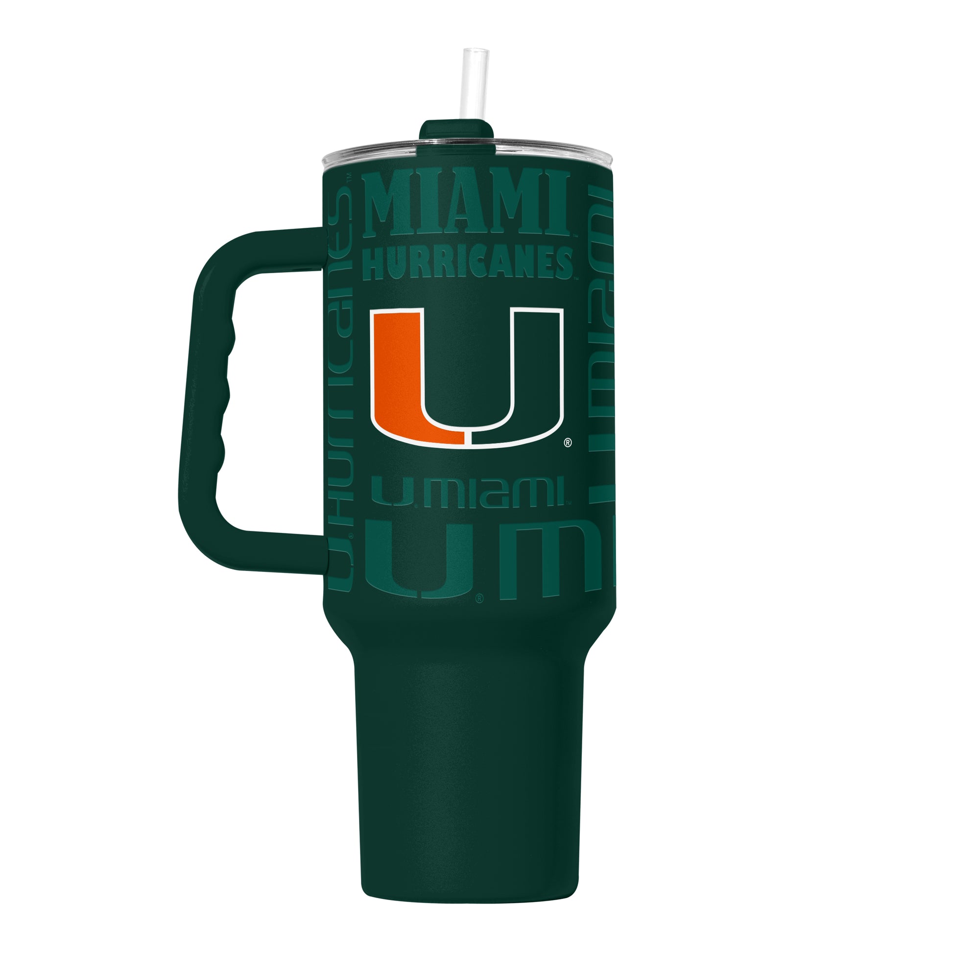 Miami Hurricanes 40oz Replay Powder Coat Tumbler