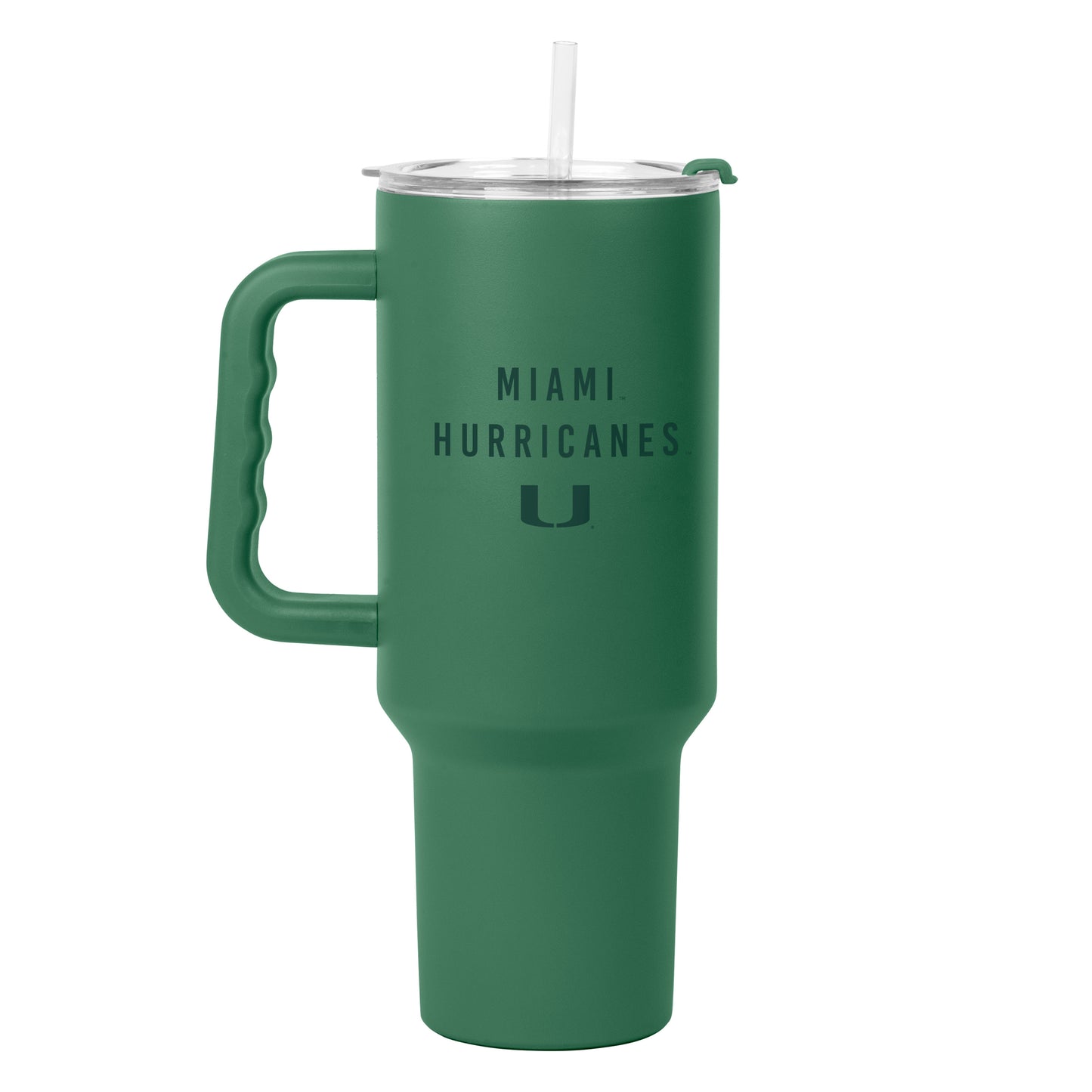 Miami Hurricanes 40oz Evergreen Tonal Powder Coat Tumbler
