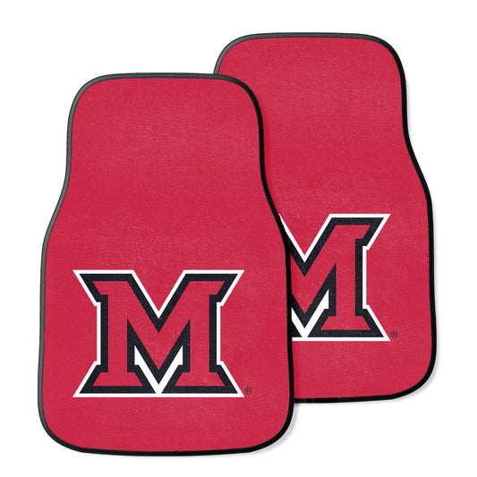 Miami University 2-pc Carpet Car Mat Set