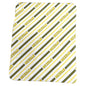 Michigan Classic Vertical Stripe Fleece Throw