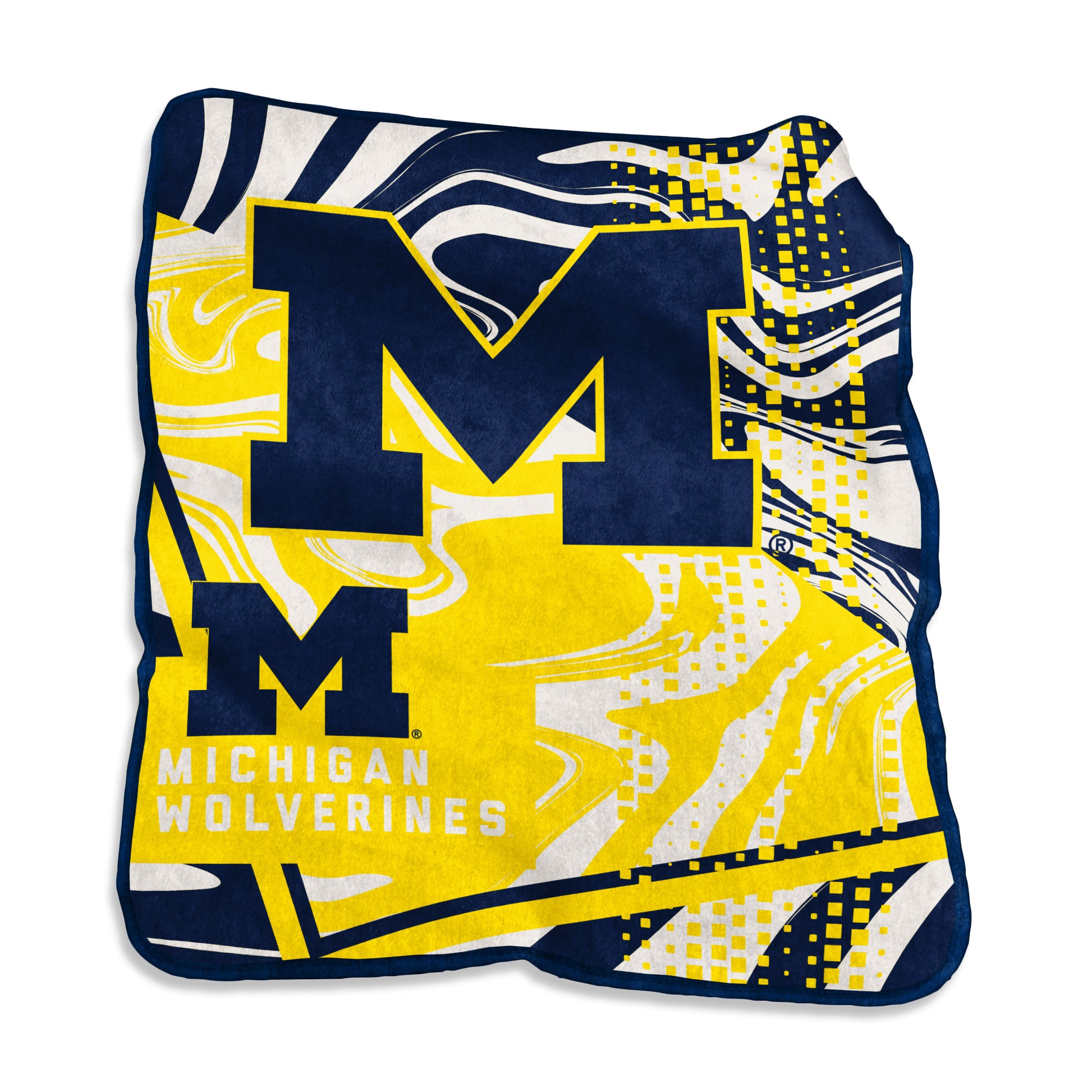 Michigan Swirl Raschel Throw
