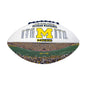 Michigan 12 Time National Champions Debossed Autograph Football