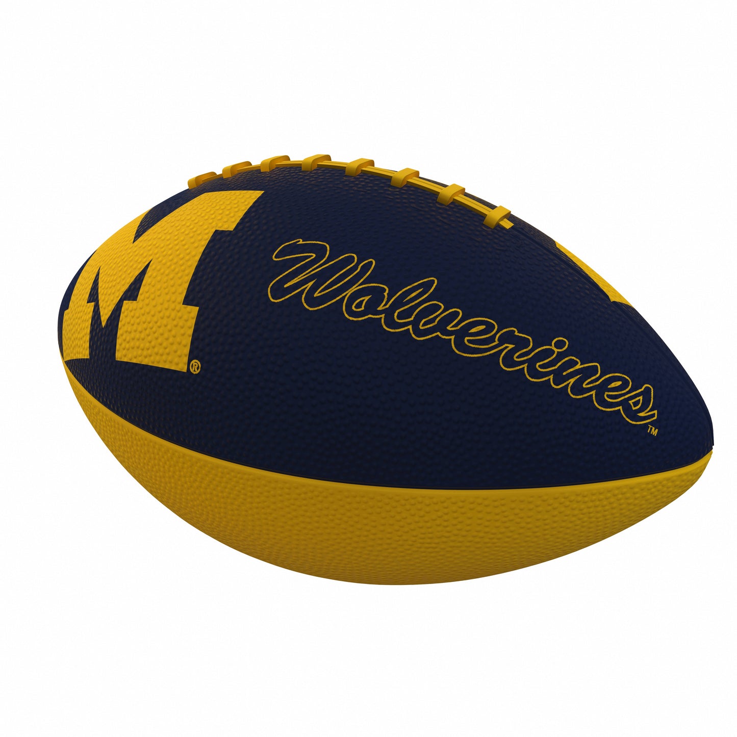 Michigan Combo Logo Junior-Size Rubber Football