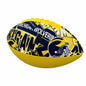 University of Michigan Mini Abstract Size Rubber Footballl