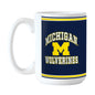 Michigan 15oz Stripe Sublimated Mug