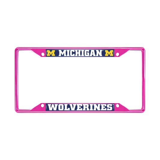 University of Michigan Pink License Plate Frame