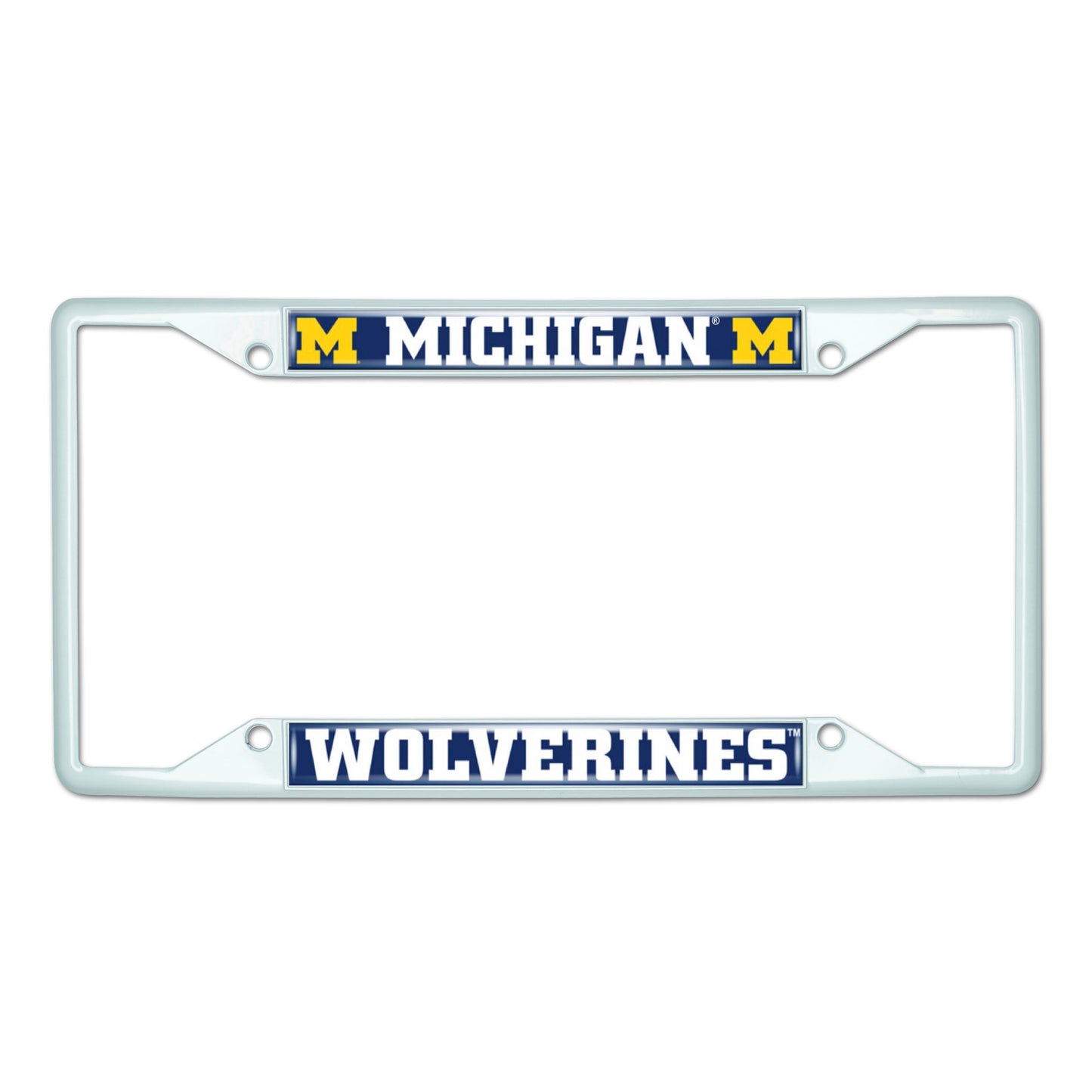 University of Michigan White License Plate Frame