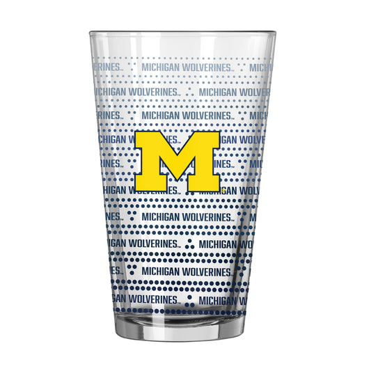 Michigan 16oz Chant Fade Pint Glass