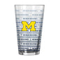 Michigan 16oz Chant Fade Pint Glass