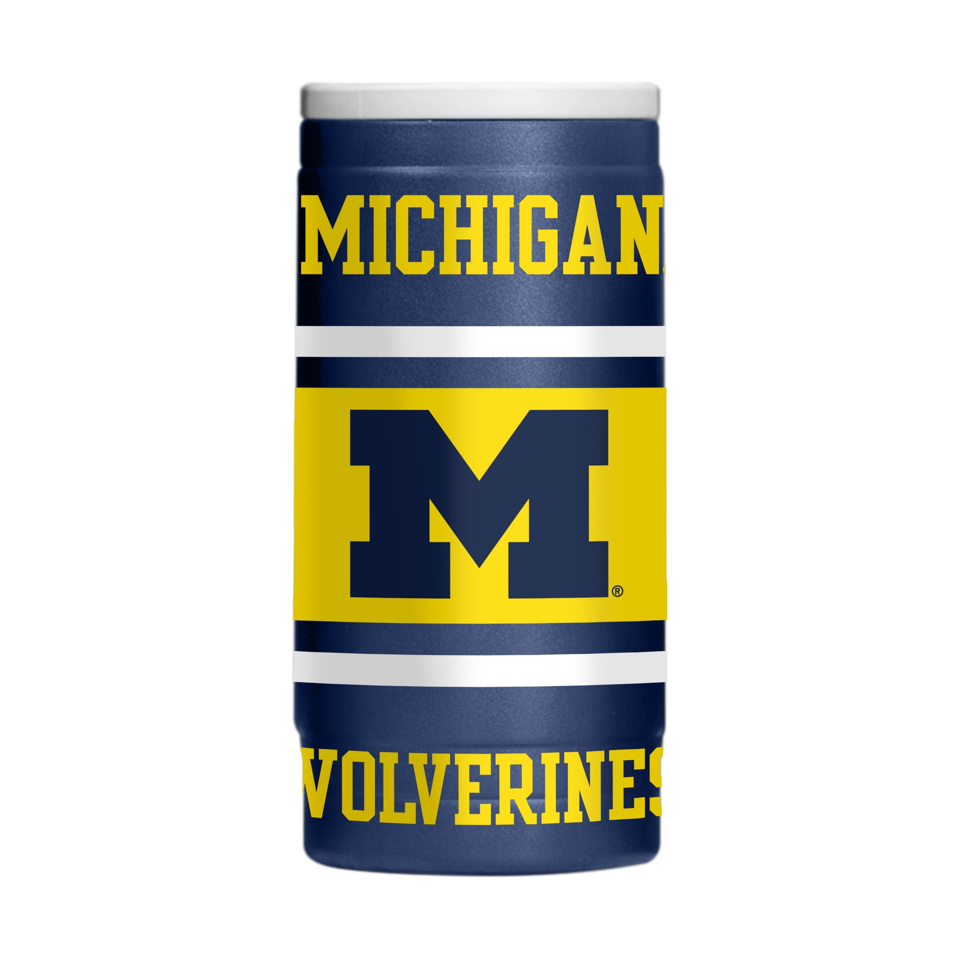 Michigan 12oz Colorblock 2.0 Powdercoat SlimCan Coolie
