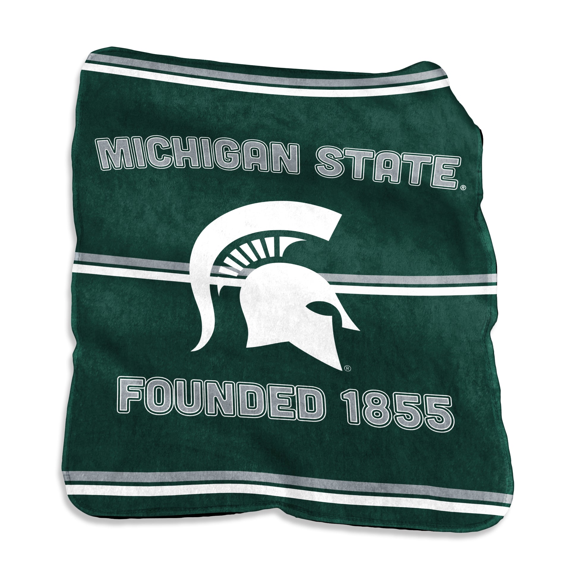 Michigan State Raschel Rally House Throw