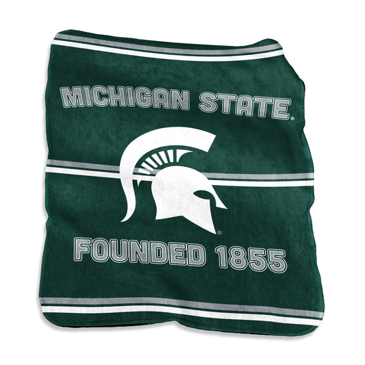 Michigan State Raschel Rally House Throw