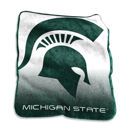MI State Raschel Throw